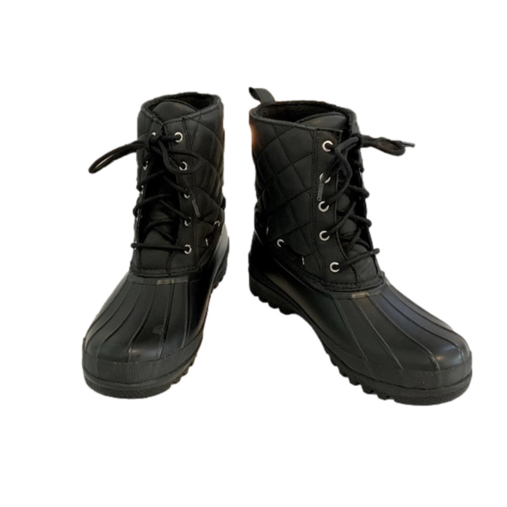 SPERRY Top Siders Boots, Size 10, Black.
